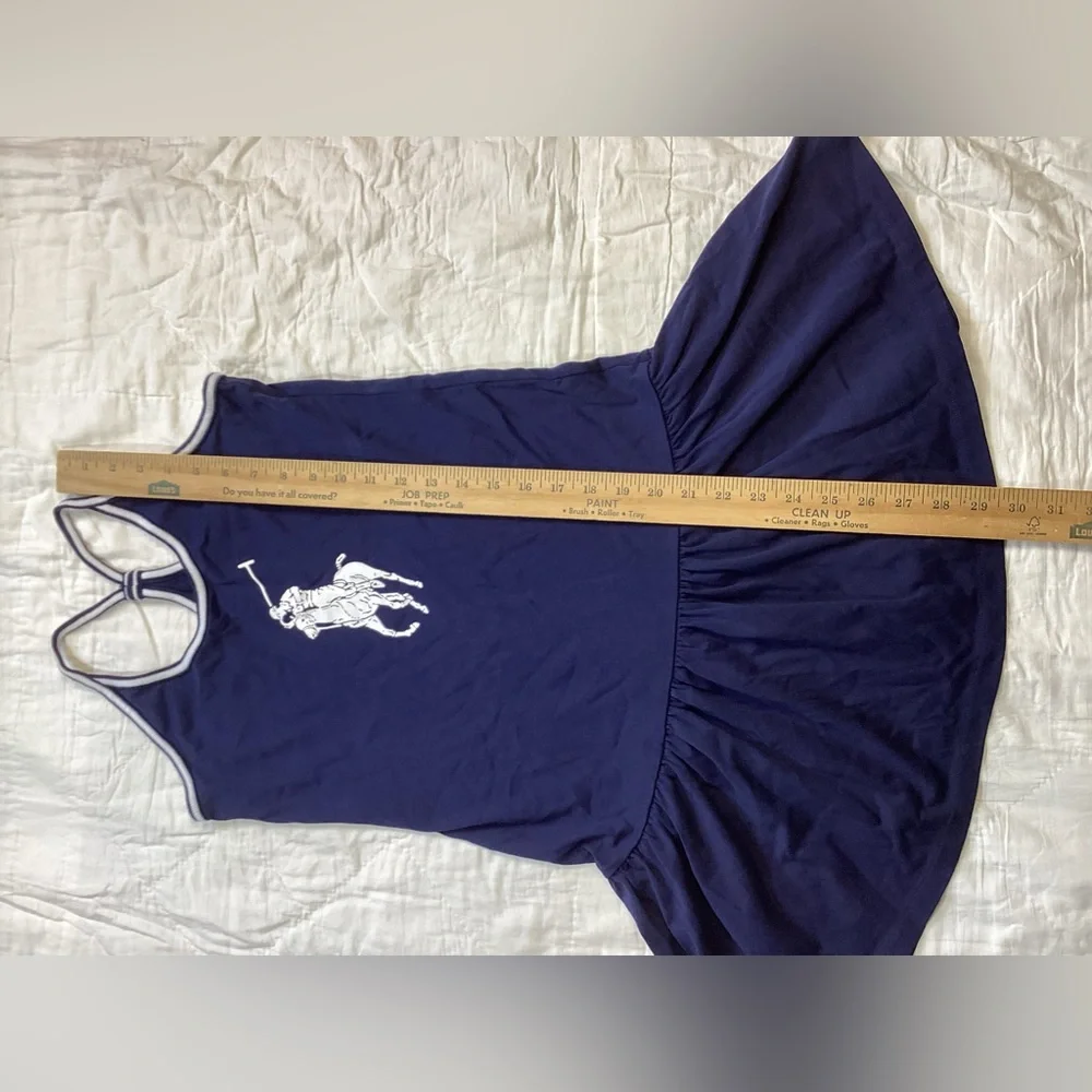 Girls Ralph‎ Lauren Logo Tank Dress Supima Navy Large 12/14
